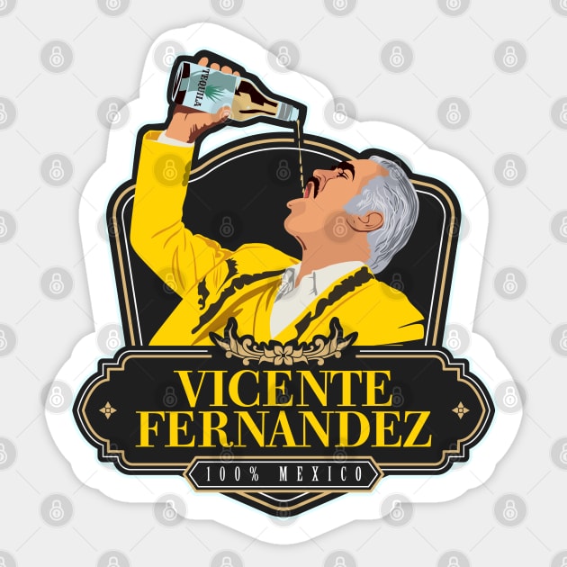 Vicente Fernandez Sticker by Sauher